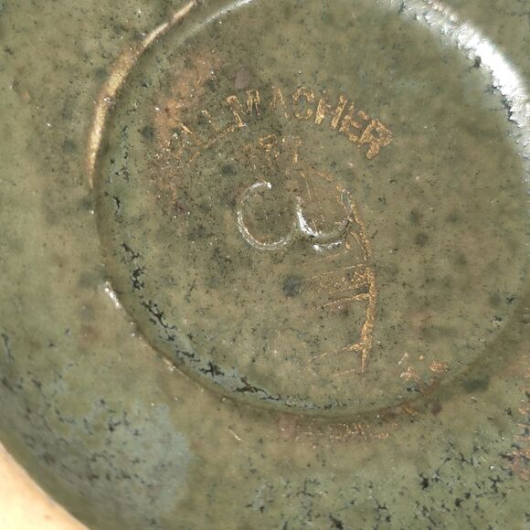 Antique Alfred Stellmacher  Christmas Pottery Vase Holly Berry - Picture 6 of 8